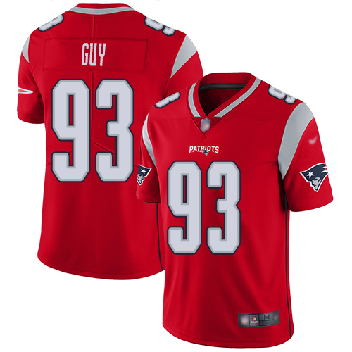 New England Patriots Football #93 Inverted Legend Limited Red Men Lawrence Guy NFL Jersey->new england patriots->NFL Jersey